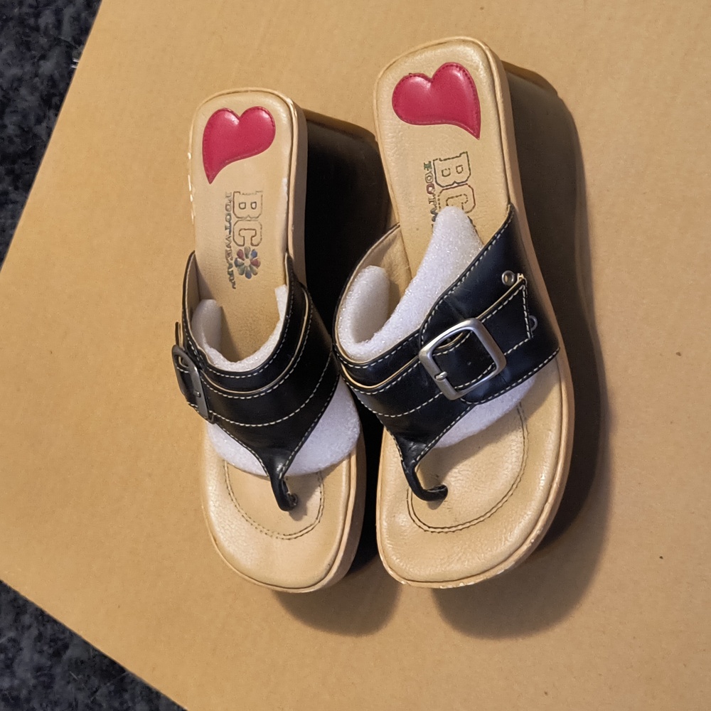 Bc footwear women's wedge sandals size 7.5